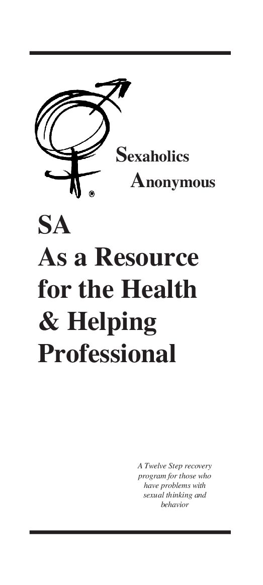 SA as a Resource for the Health & Helping Professional